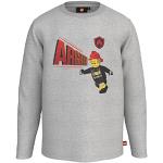 LEGO City Jungen Langarmshirt Polizei LWTaylor 100 Camiseta, 912 Grey Melange, 92 para Niños