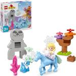Figuras multicolor de películas Frozen Elsa de caballos y establos Lego Duplo infantiles 