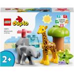 LEGO - Juguete de Construcción Educativo Fauna Salvaje de África Jirafa y Elefante Animales LEGO DUPLO.