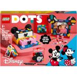 LEGO - Manualidades 6en1 Mickey y Minnie Mouse: Caja de Proyectos de Vuelta al Cole Personalizables Creatividad LEGO DOTS Disney.