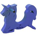 Leisis 0101068 Unicornio con Carga de eva, Azul, T