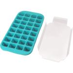 Lékué Industrial Ice Cube Tray with Lid molde de silicona para el hielo color Turquoise 1 ud