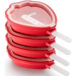 Lékué Kit Strawberry Popsicle Molds set de moldes para helados 4 ud