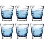 Vasos azules de agua de 170 ml aptos para lavavajillas en pack de 6 piezas para 6 personas 