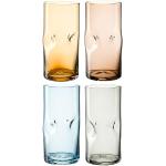 Vasos transparentes de vidrio de agua de 270 ml aptos para lavavajillas en pack de 4 piezas 