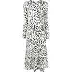 Vestidos blancos de lana de manga larga manga larga con cuello redondo leopardo Ralph Lauren Polo Ralph Lauren talla M para mujer 