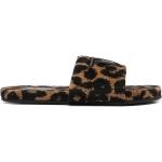Sandalias marrones de goma de leopardo con logo Tom Ford para hombre 