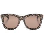 Gafas marrones de acetato de sol leopardo Michael Kors talla 6XL para mujer 