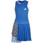 Faldas azules de poliester de tenis con cuello redondo adidas de materiales sostenibles para mujer 