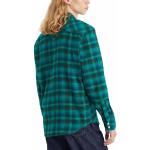 Levi's Barstow Western Standard Camisa Hombre, Ric Plaid Sporting Green, M