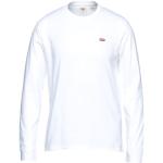 Camisetas blancas de algodón de cuello redondo manga larga con cuello redondo con logo LEVI´S talla XL para hombre 