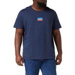 Levi's Graphic Crewneck Tee, T-Shirt para Hombre, Mini Sportswear Dress Blues, S