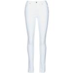 Pantalones ajustados blancos de algodón rebajados ancho W28 LEVI´S 721 para mujer 