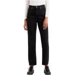 Jeans negros de corte recto ancho W24 largo L29 LEVI´S talla S para mujer 