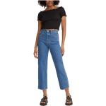Jeans azules de cintura alta rebajados ancho W25 largo L29 formales LEVI´S talla S para mujer 