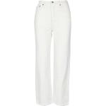 Jeans blancos de denim de corte recto ancho W24 LEVI´S talla XL para mujer 