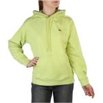 Sudaderas verdes de algodón con capucha rebajadas de otoño LEVI´S talla S para mujer 