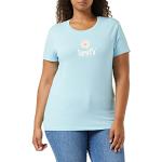 Camisetas azules de manga corta con logo LEVI´S The Perfect talla L para mujer 