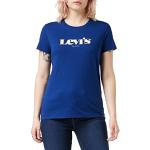 Camisetas azules de manga corta informales con logo LEVI´S The Perfect talla M para mujer 