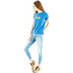 Camisetas azules de manga corta rebajadas LEVI´S The Perfect talla XXS para mujer 
