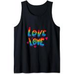 LGBTQ+Rainbow Love is Love Pride Month Celebrando Camiseta sin Mangas