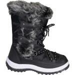 Botas negras de goma con cordones  acolchadas Lhotse talla 35 para mujer 