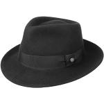 Lierys Sombrero de Fieltro - Sombrero de Fieltro de Lana Mujeres/Hombres - Impermeable y triturables - Sombrero de Bogart Verano/Invierno Negro M (56-57 cm)