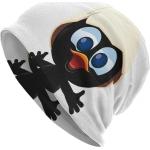 Lindo Calimero Bonnet Sombreros Moda Esquí Dibujos animados Skullies Gorros Sombrero Unisex Cálido Gorra de doble uso