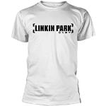 Linkin Park Camiseta con logotipo de Bracket (White), Blanco, S