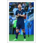 Lionel Messi - Foto firmada preimpresa, diseño de