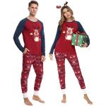 Pijamas de poliester dos piezas de invierno para navidad tallas grandes talla XXL para mujer 