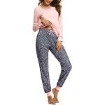 Pantalones grises con pijama de otoño talla M para mujer 