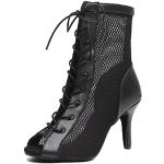 Zapatillas negras de goma con cordones con cordones talla 35 para mujer 