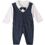 Disfraces azul marino de algodón de Halloween infantiles formales con rayas 6 años para bebé 
