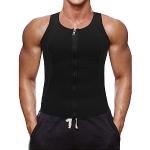 Litthing Chaleco Deportivo para Hombres Faja Sauna Camiseta Térmica Compresión Muscular Vest para Sudoración Gimnasio con Cremallera