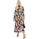 Little Mistress Vogue Williams-Vestido Midi Floral con Espalda Abierta para Mujer, Multicolor, 46