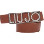 Cinturones marrones de cuero con hebilla  Liu Jo Junior talla L para mujer 