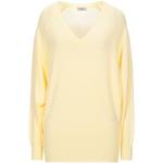Suéters  amarillos de viscosa manga larga con escote V de punto Liu Jo Junior talla XS para mujer 