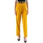 Pantalones chinos amarillos de viscosa rebajados acolchados Liu Jo Junior talla M para mujer 