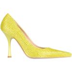 Zapatos amarillos de cuero de tacón con tacón más de 9cm Liu Jo Junior con pedrería talla 38 para mujer 