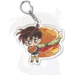 LLavero de acrílico de Detective Conan de juegos de Anime, anillo de Metal, bolsa de coche, decoración para llaves, accesorio, regalo, colgante de regalos de Anime