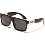 Locs gafas de sol planas hype hipster urbano moda ciudad vestido rap rapero poker mujeres hombres 8LOC91156, Negro , Talla única