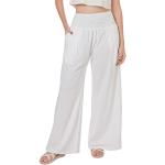 Pantalones blancos de mezcla de algodón con pijama de verano petite hippie talla L para mujer 