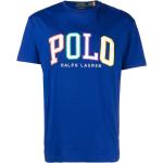 Camisetas azules de algodón de cuello redondo rebajadas manga corta con cuello redondo con logo Ralph Lauren Polo Ralph Lauren talla XL para hombre 