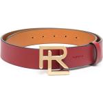 Cinturones rojos con hebilla  con logo Ralph Lauren Collection talla S para mujer 