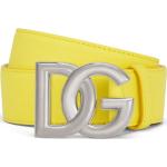 Cinturones amarillos con hebilla  largo 105 con logo Dolce & Gabbana para hombre 