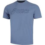 Camisetas grises de manga corta manga corta con logo Asics talla M para hombre 