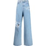 Jeans baggy azules celeste de algodón rebajados ancho W31 largo L33 con logo Vetements para hombre 