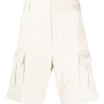 Pantalones cortos cargo beige de algodón rebajados con logo Diesel para hombre 