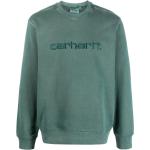 Ropa verde de algodón de invierno  rebajada manga larga cuello redondo con logo Carhartt Work In Progress para hombre 